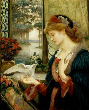 Love's Messenger 1885 Marie Spartali Stillman.jpeg